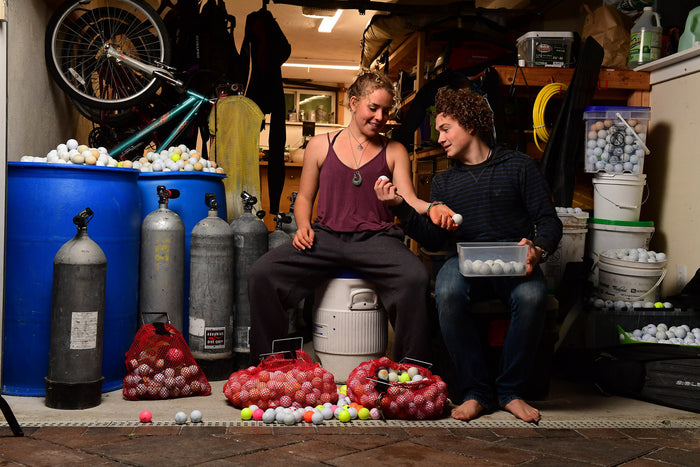 Environmentally Conscience Teens Collect Golf Balls