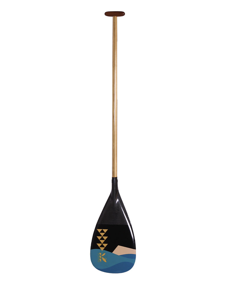Axel II Hybrid Single Bend Outrigger Paddle - Kaimana Hila Gold Graphic - Blemished