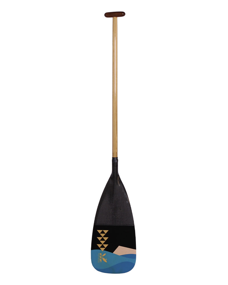 Biscuit Hybrid Outrigger Steering Paddle- Kaimana Hila Gold Graphic - Blemished