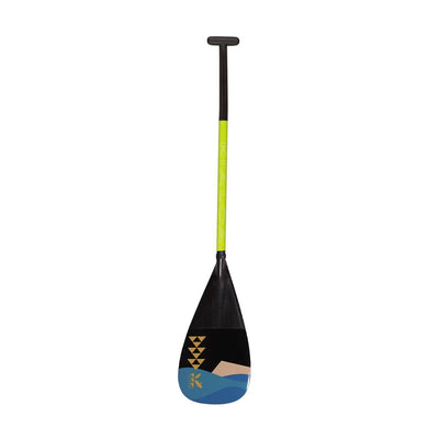 Ekahi Carbon Double Bend Outrigger Paddle- Kaimana Hila Gold Graphic (Closeout)