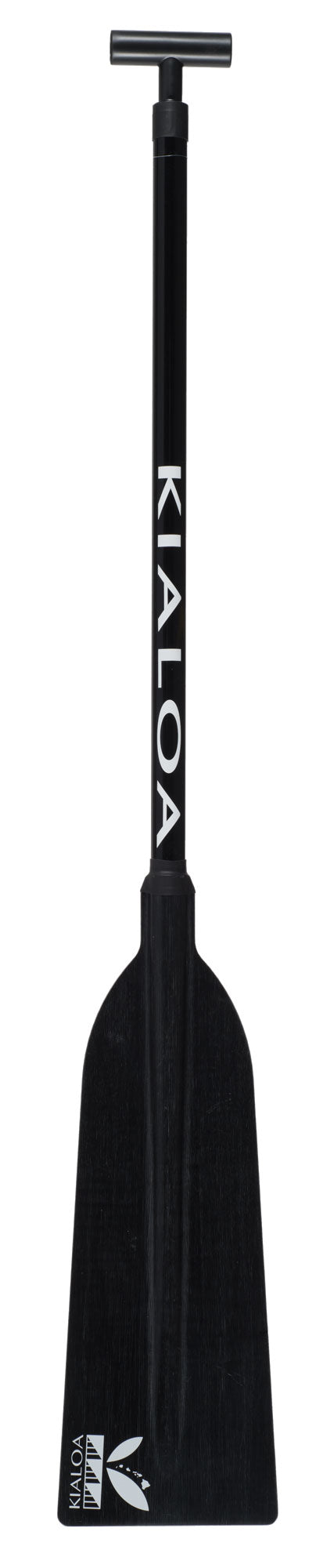 Paea Hybrid Double Bend Outrigger Paddle Black with Kialoa K / 49 by Kialoa