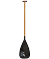 Kialoa Outrigger Paddles Black with KIALOA K / 45 Axel II Hybrid Single Bend Outrigger Paddle