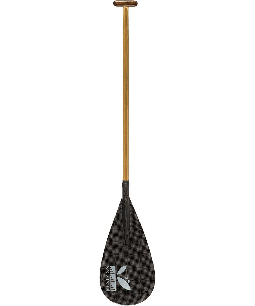 Kialoa Outrigger Paddles Black with KIALOA K / 46 Hoku Hybrid Double Bend Outrigger Paddle