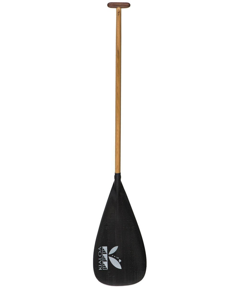 Paea Hybrid Double Bend Outrigger Paddle Black with Kialoa K / 49 by Kialoa