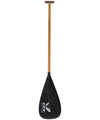 Kialoa Outrigger Paddles Black with KIALOA K / 46 Paea Hybrid Double Bend Outrigger Paddle