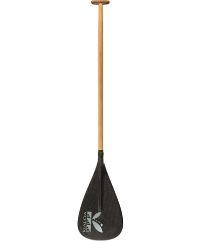 Kialoa Outrigger Paddles Black with KIALOA K Logo / 45 Mekana Hybrid Double Bend Outrigger Paddle